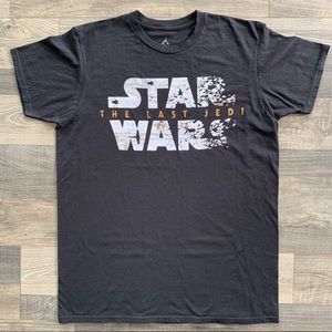 [3 for $30] Disney Star Wars The Last Jedi Black Gold Shirt